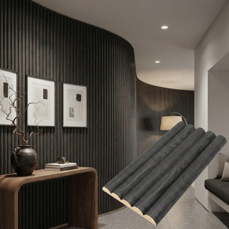 Curved Flexible Acoustic Panel Flexible Wood Wall Tiles Stylish Decorative Bendable Timber Panelling for Curved Wall