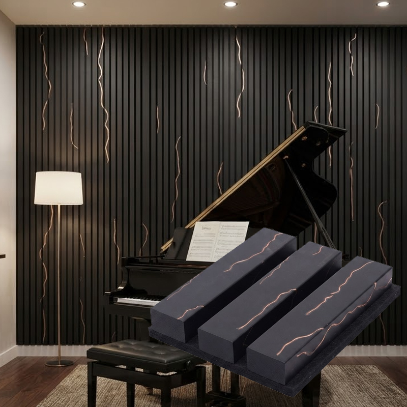 Modern PS Salt Acoustic Panel - Decorative Sound Absorbing Wall Slat Panels for Professional Studio and Office